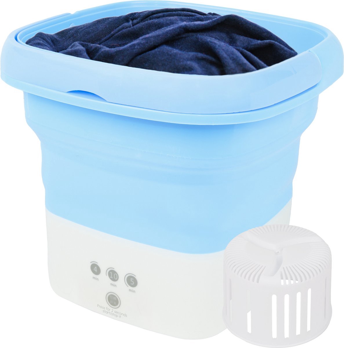  Mini Wasmachine - Camping Wasmachine - Opvouwbare Wasmachine - Handwasmachine - Fruitwasser - Kampeer Wasmachine - Valentijn - Wasdroger