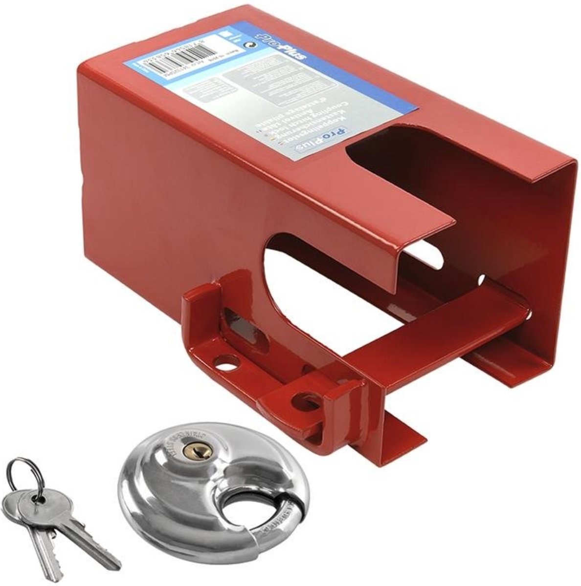 PROPLUS Pro Plus Koppelingsslot Met Discusslot PM - Rood