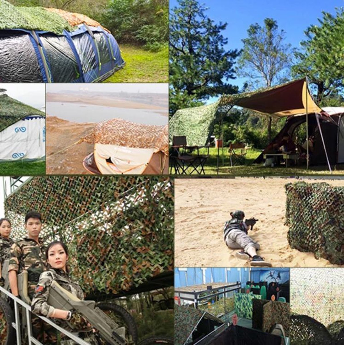  Camouflagenet 4x3 Meter Groen