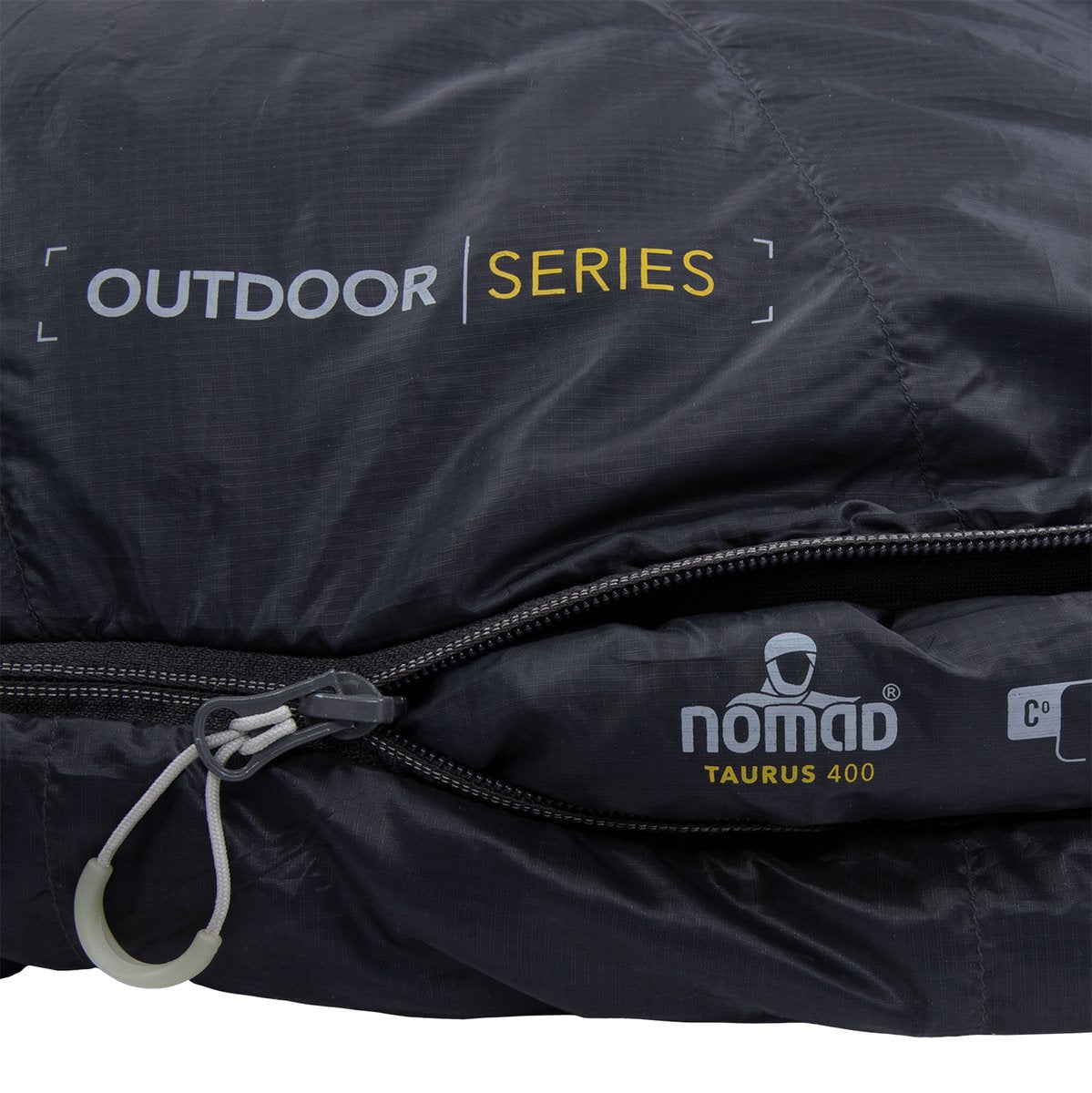  NOMAD® Taurus 400 Slaapzak | 210x80cm Grijs | Lichtgewicht &amp; Kwalitatief | Slaapzak | Incl Hoes