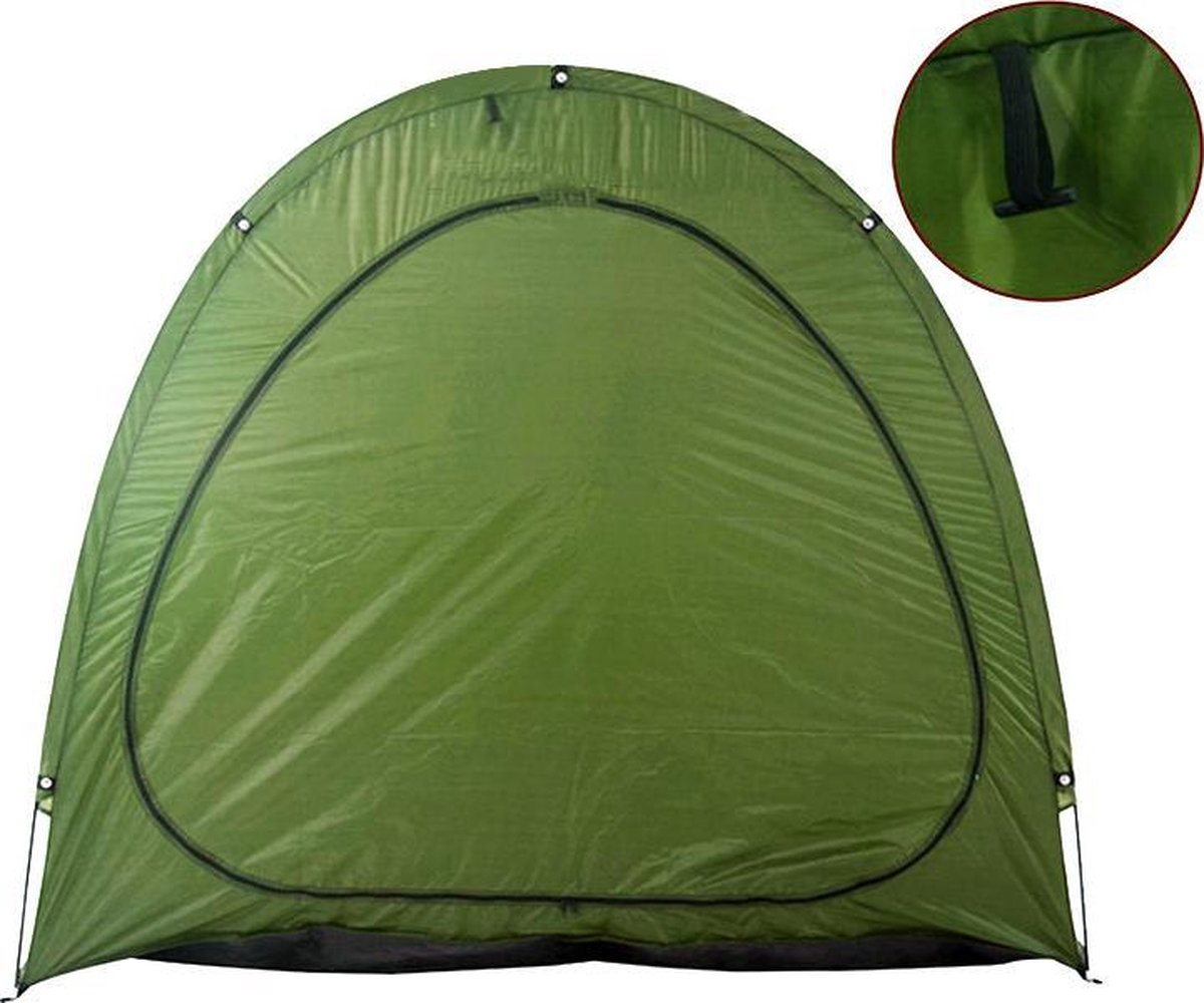 Merkloos Fietstent,Beschermhoes Fietsenschuur, Tent Voor Camping In De Open Lucht-groen 200*80*165CM