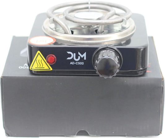  Dum Kolenbrander Elektrische 500 Watt - Kolenverhitter - Kolen Opwarmen - Kooltjes - Kolen - Coco - Verwarmer - - Camping Kooktoestel - Kooktoestel Camping - Kookplaat -BBQ Starter – Shisha - Waterpijp