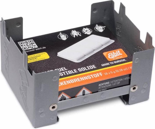  Esbit Brander Pocket Stove S - Incl 16x5 Gr Esbit Blokjes - Compact
