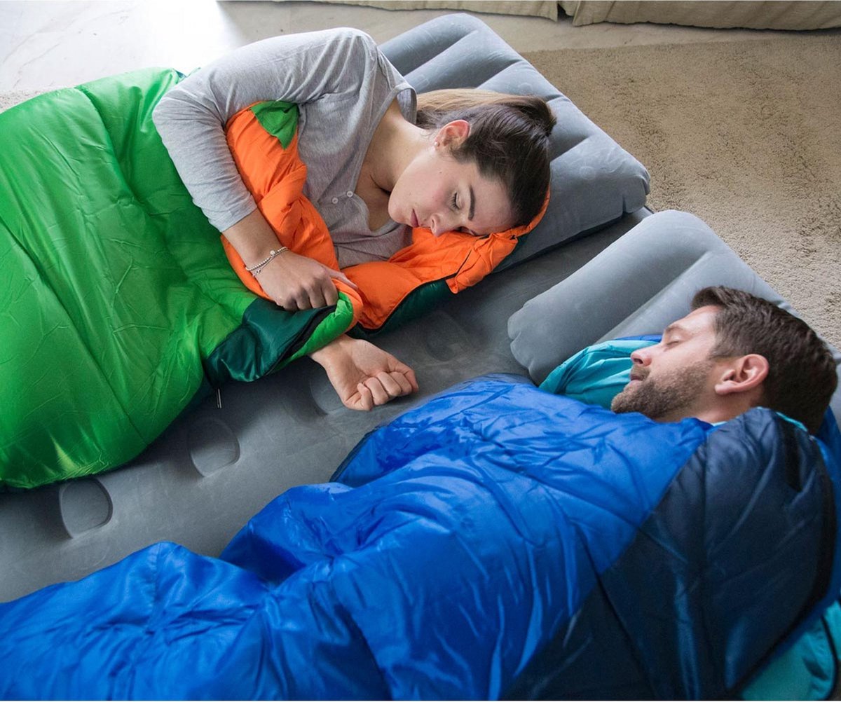  Coleman Fision 100 Mummy Slaapzak - 208 X 81 Cm - Blauw