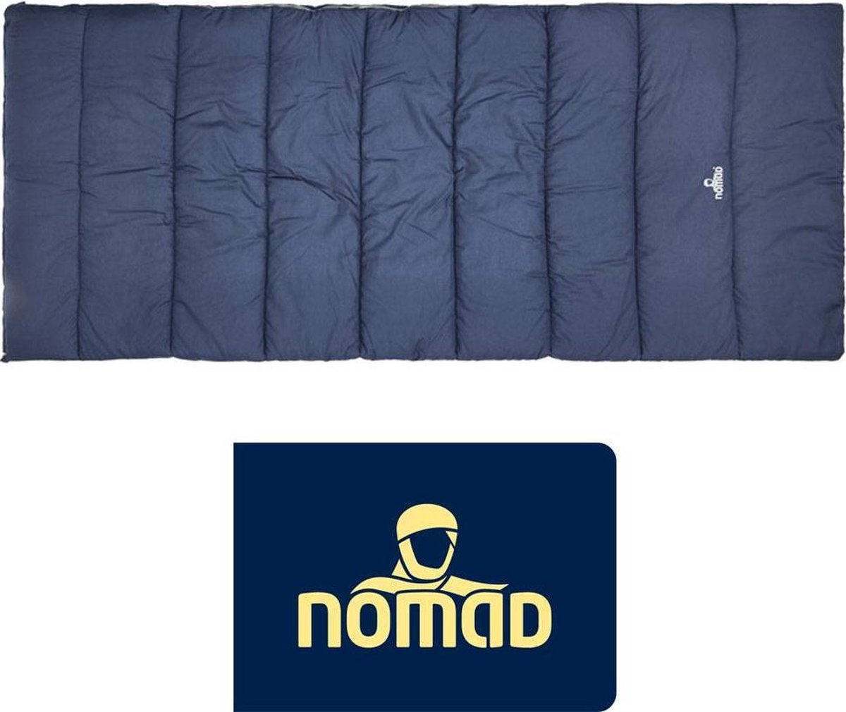  NOMAD® Brisbane Slaapzak | 205x80cm Blauw | Lichtgewicht &amp; Kwalitatief | Dekenmodel Slaapzak | Incl Hoes