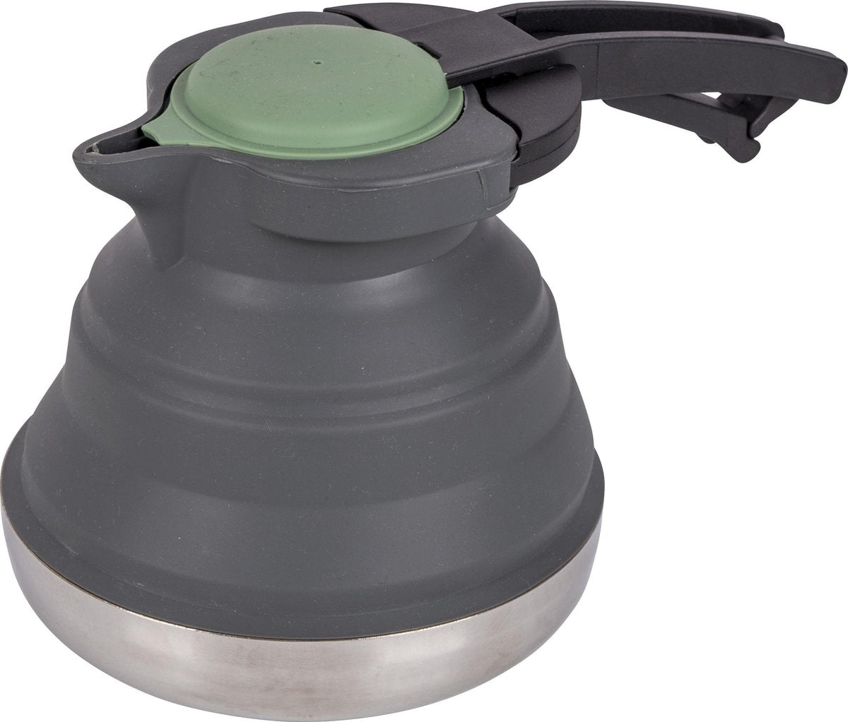  Bo-Camp Theeketel - Opvouwbaar - 1.2 Liter - Siliconen/rvs