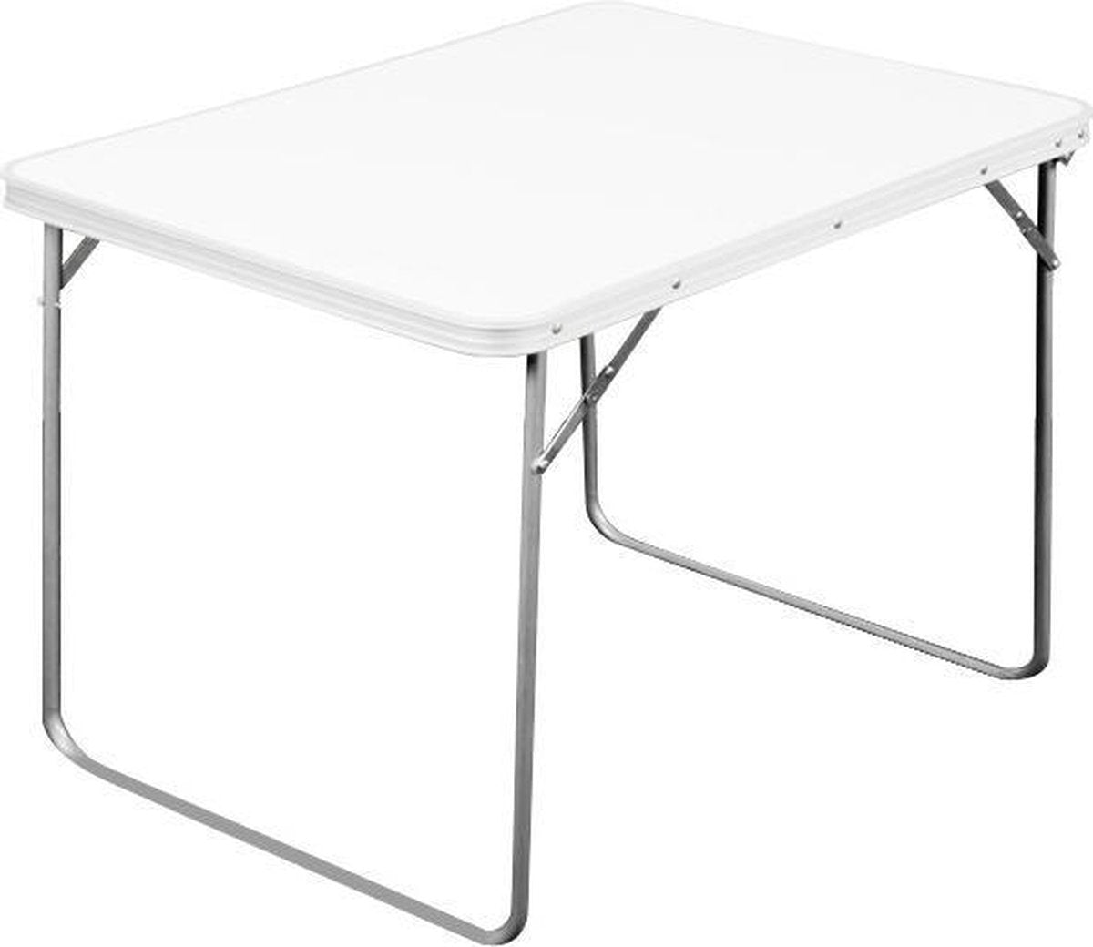 Merkloos Aluminium Inklapbare Tuintafel - Campingtafel - 80x60x68 Cm