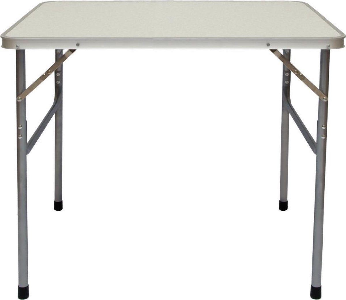 Alu Campingtafel 70x55cm - Inklapbbar Kampeertafel - Picknicktafel Licht Vouwtafel Klaptafel Grijs