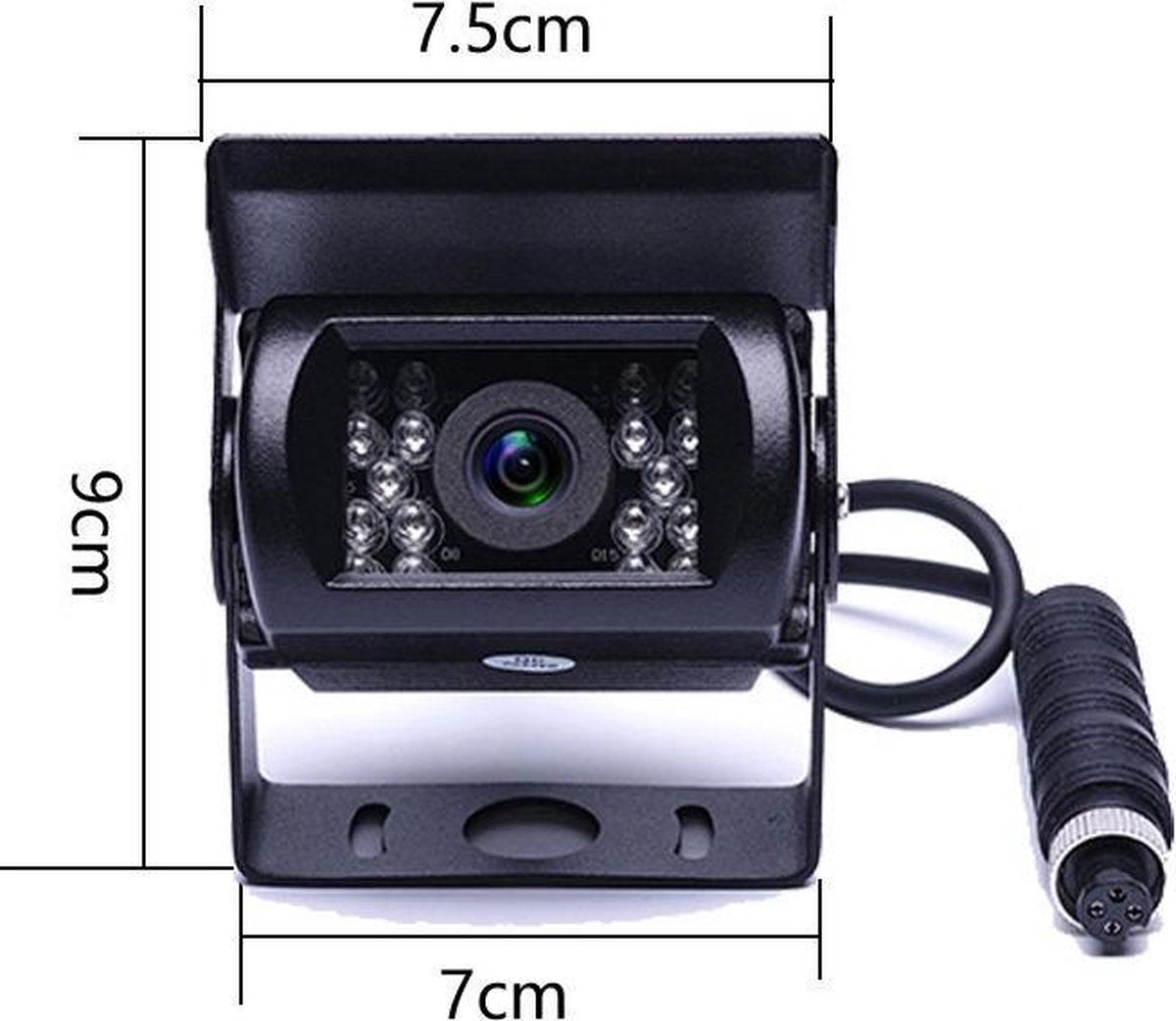  BrandWay Bedrade Achteruitrijcamera Set Met 7 Inch Scherm - Achteruitrij Camera Bedraad Voor Auto - Camper - Caravan - Vrachtwagen - Landbouw