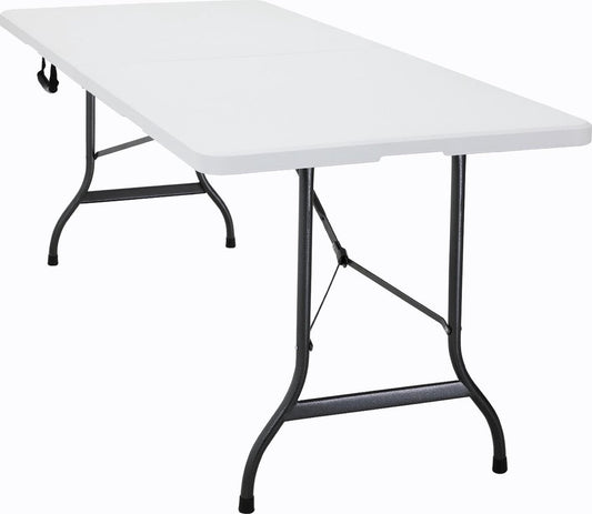 Casaria Tuintafel Opvouwbaar – Met Draaggreep 220x70 Cm – Wit