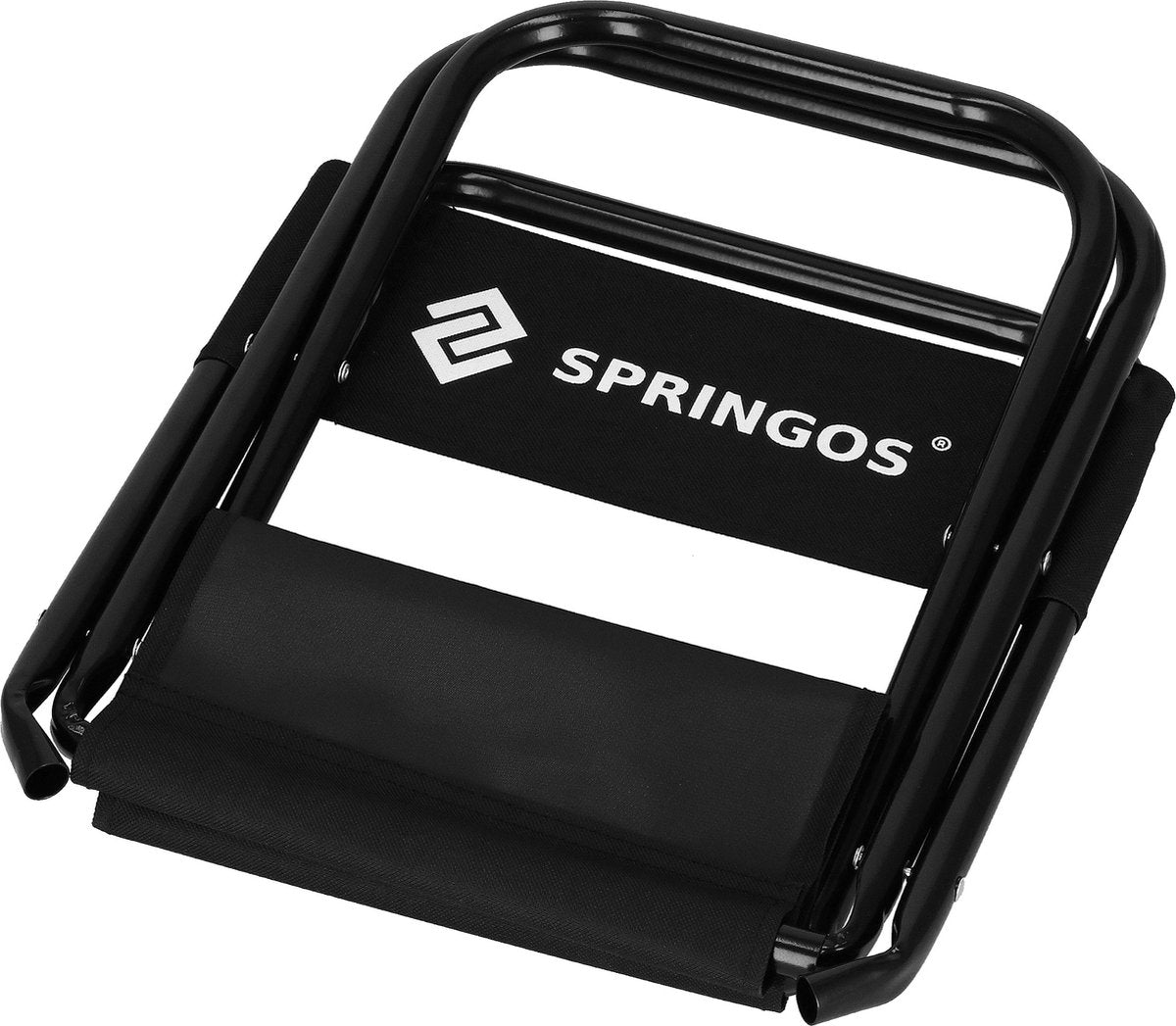  Springos Campingstoel | Kampeerstoel | Vouwstoel | Klapstoel | Zwart