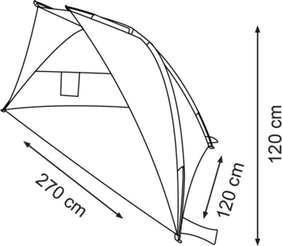  Waimea Strandtent - Bastion - Blauw