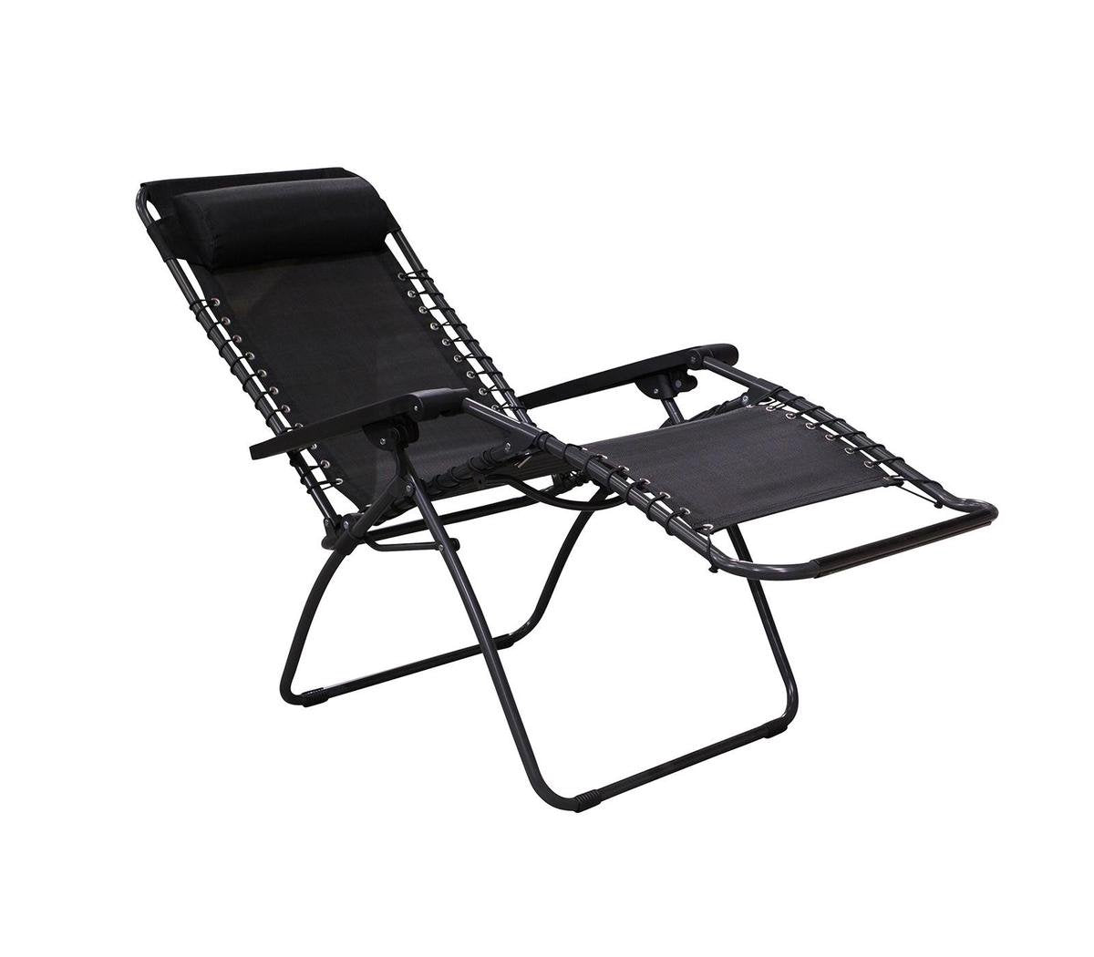  Redwood Relaxstoel Classic - Camping Relaxstoel Opvouwbaar - Zwart