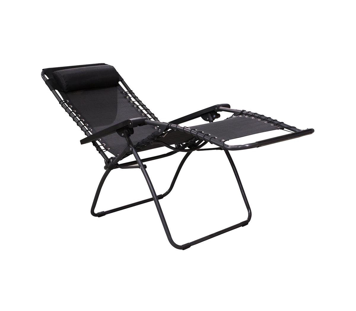  Redwood Relaxstoel Classic - Camping Relaxstoel Opvouwbaar - Zwart