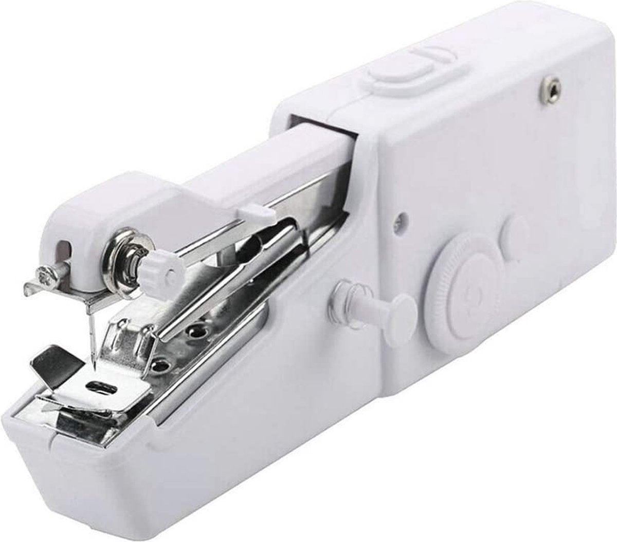  Borvat® | Elektrische Mini Handnaaimachine | Repareren Van Kleding Scheuren Of Gaten | Compact Voor Reizen Of Vakantie | Draadloze Hand Naaimachine Op Batterijen