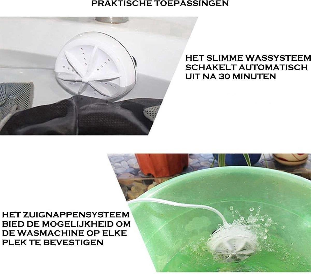 Merkloos Mini Wasmachine - 1 Stand - 1kg Wascapaciteit - Vernieuwde Chipset