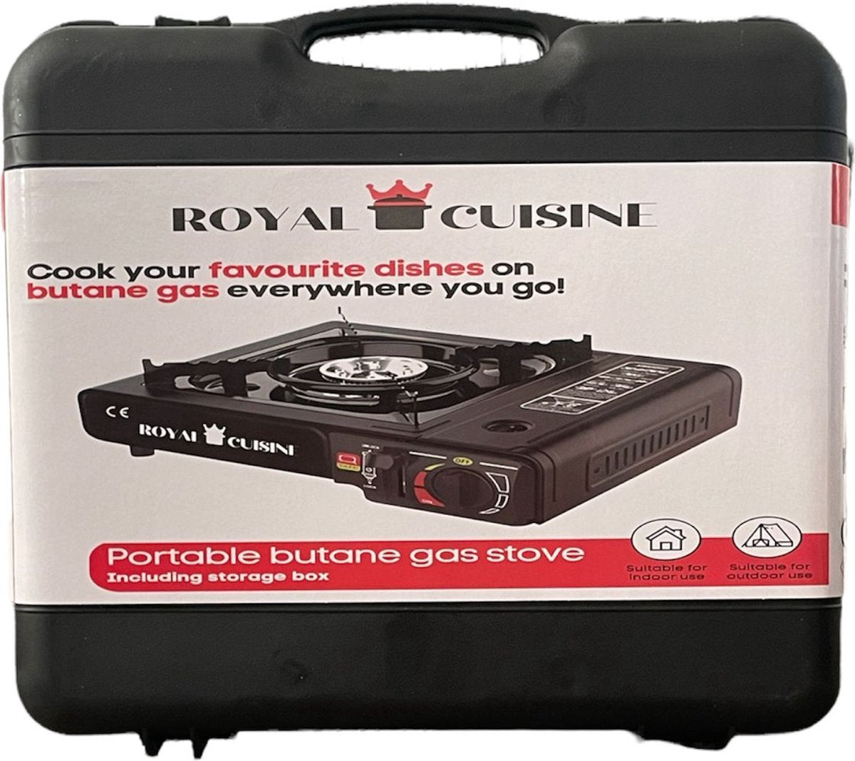  Campgas Draagbaar Gasfornuis - 1-Pits - 2200W