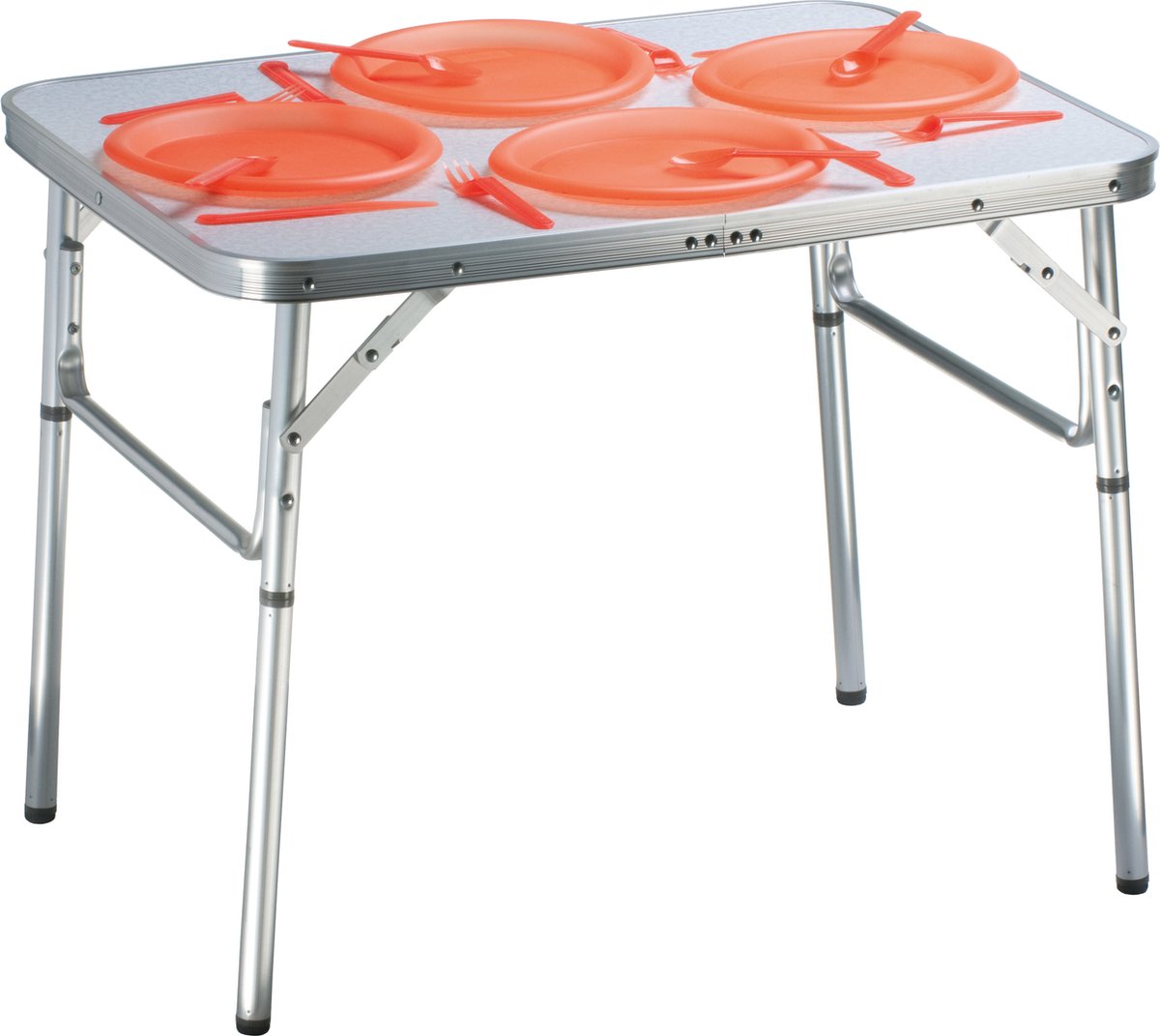 Merkloos Campingtafel - Opklapbaar - 75 X 55 X 70 Cm - Compact - Met Handvat