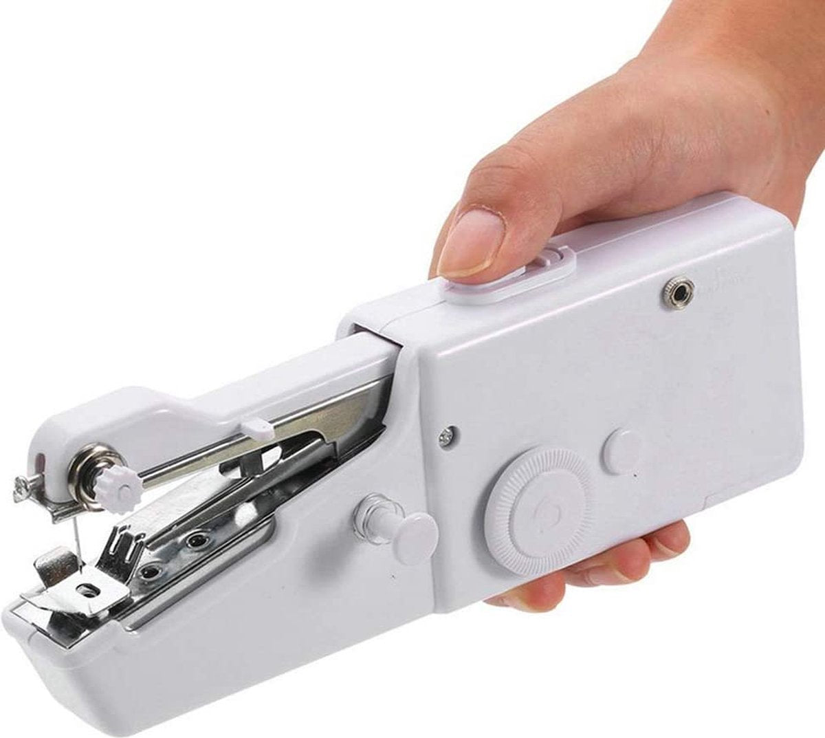  Borvat® | Elektrische Mini Handnaaimachine | Repareren Van Kleding Scheuren Of Gaten | Compact Voor Reizen Of Vakantie | Draadloze Hand Naaimachine Op Batterijen