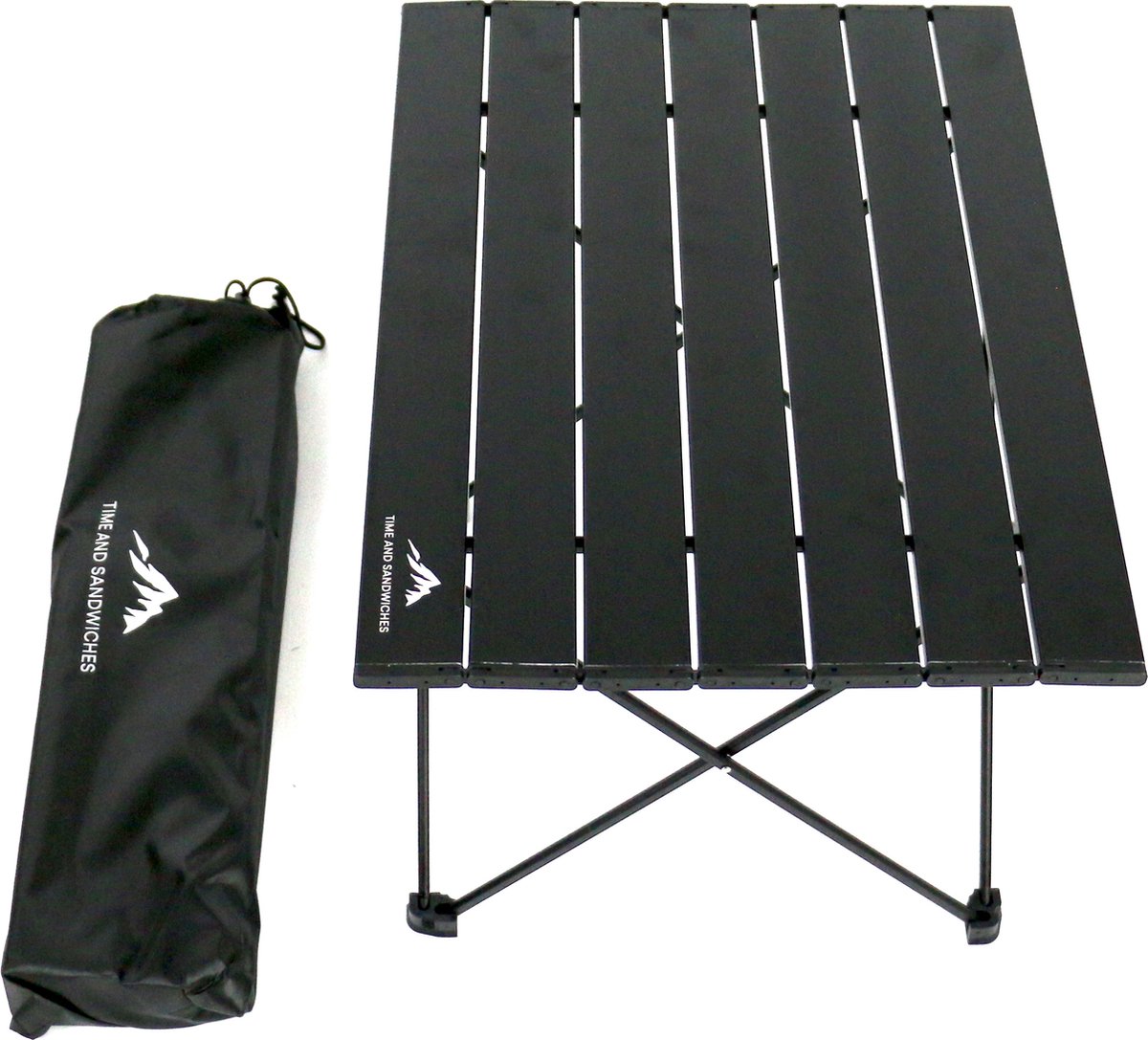  TS - Ultra Licht - Aluminium - Kampeertafel - Met Draagtas - Camping Tafel - Reistafel - Draagbare Picknicktafel - Opvouwbare - Opklapbaar - Compact