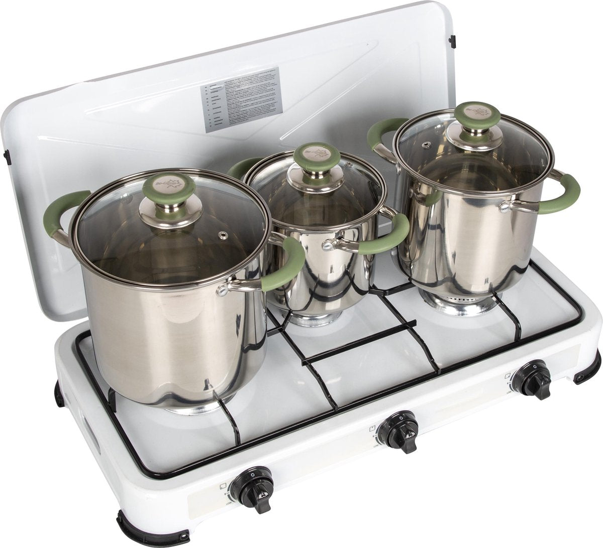 Bo-Camp - Pannenset - Elan Plus - 3-Delig - RVS