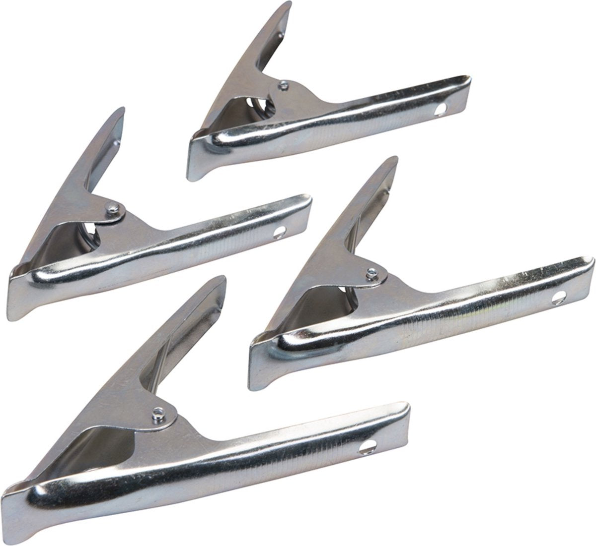  Silverline Zeilklemmen - Marktklemmen Set 70 Mm - 4 Stuks