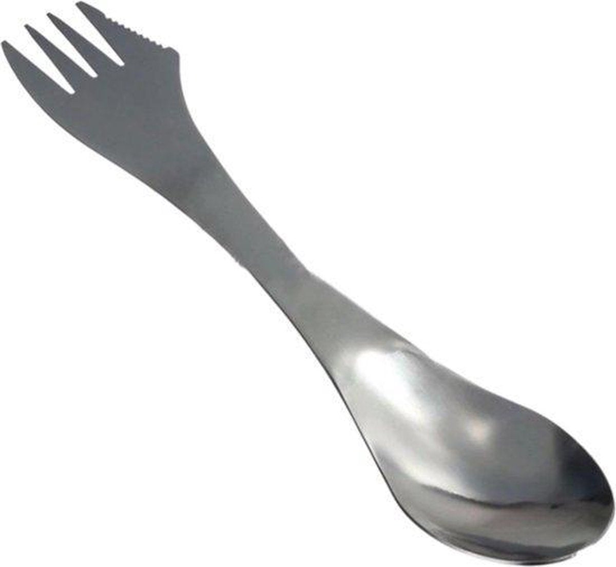 KELERINO. RVS Spork - Survival Outdoor Camping - Vork, Lepel &amp; Mes - 3 Stuks