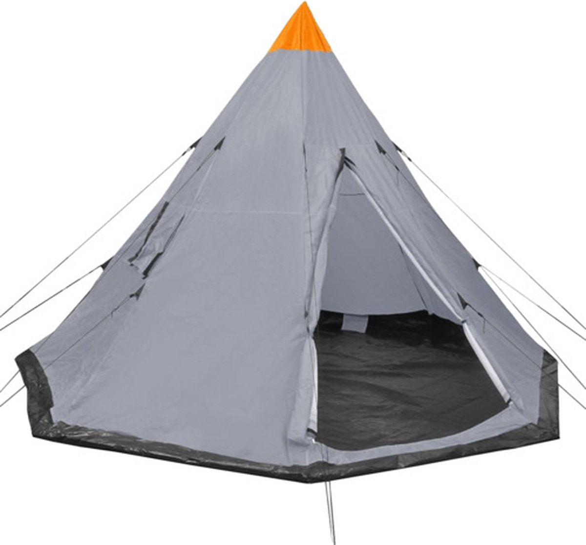  VidaXL Tent 4-persoons Grijs