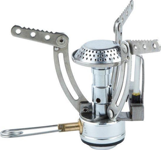  MacGyver Gasbrander Mini RVS - Camping Kookstel - Kookbrander - 10 Cm - Elektronische Ontsteking