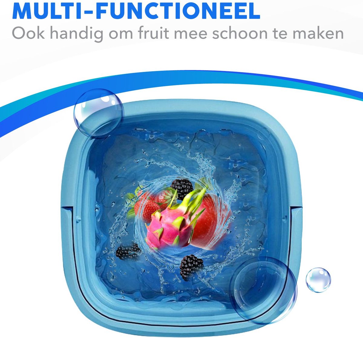  Mini Wasmachine - Camping Wasmachine - Opvouwbare Wasmachine - Handwasmachine - Fruitwasser - Kampeer Wasmachine - Valentijn - Wasdroger