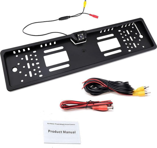  Kenteken Plaathouder Met Achteruitrijcamera | 4 LED | Infrarood