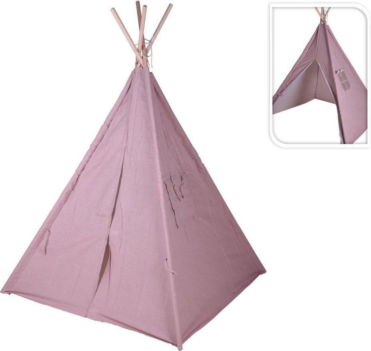  KidCollection Premium Tipitent - 103x103x160cm - Roze