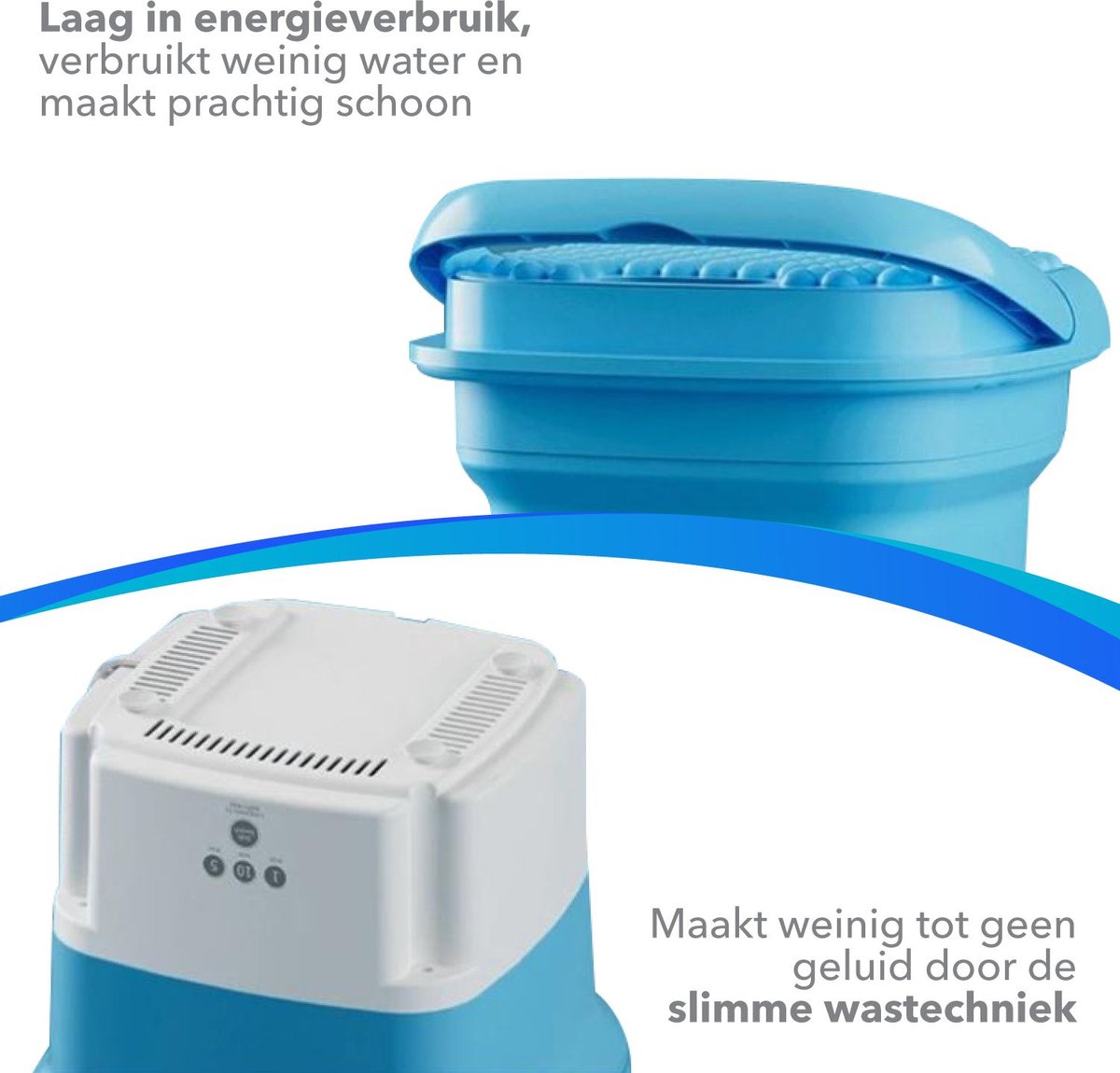  Mini Wasmachine - Camping Wasmachine - Opvouwbare Wasmachine - Handwasmachine - Fruitwasser - Kampeer Wasmachine - Valentijn - Wasdroger