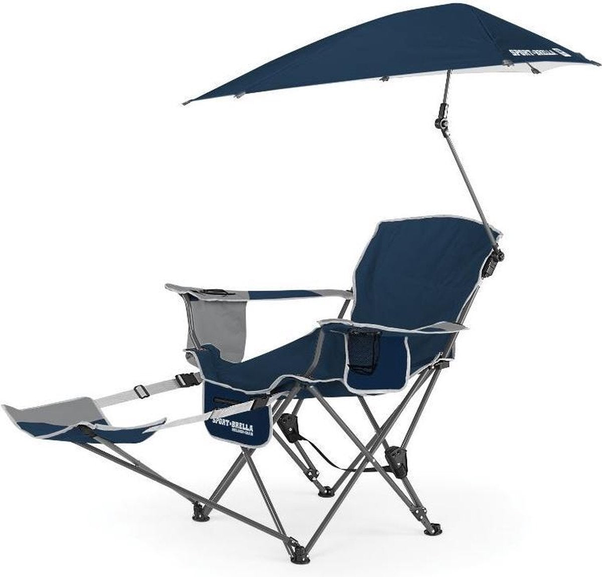  Sport-Brella Verstelbare Campingstoel Met Parasol - Strandstoel - Visstoel