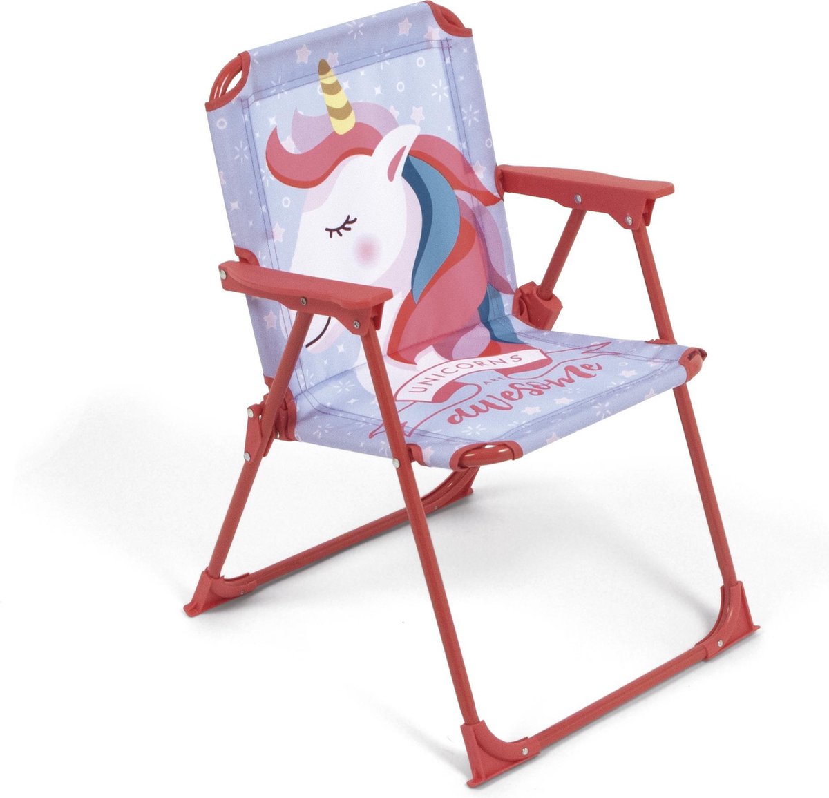  Arditex Klapstoel Unicorn Junior 53 Cm Polyester Roze/blauw