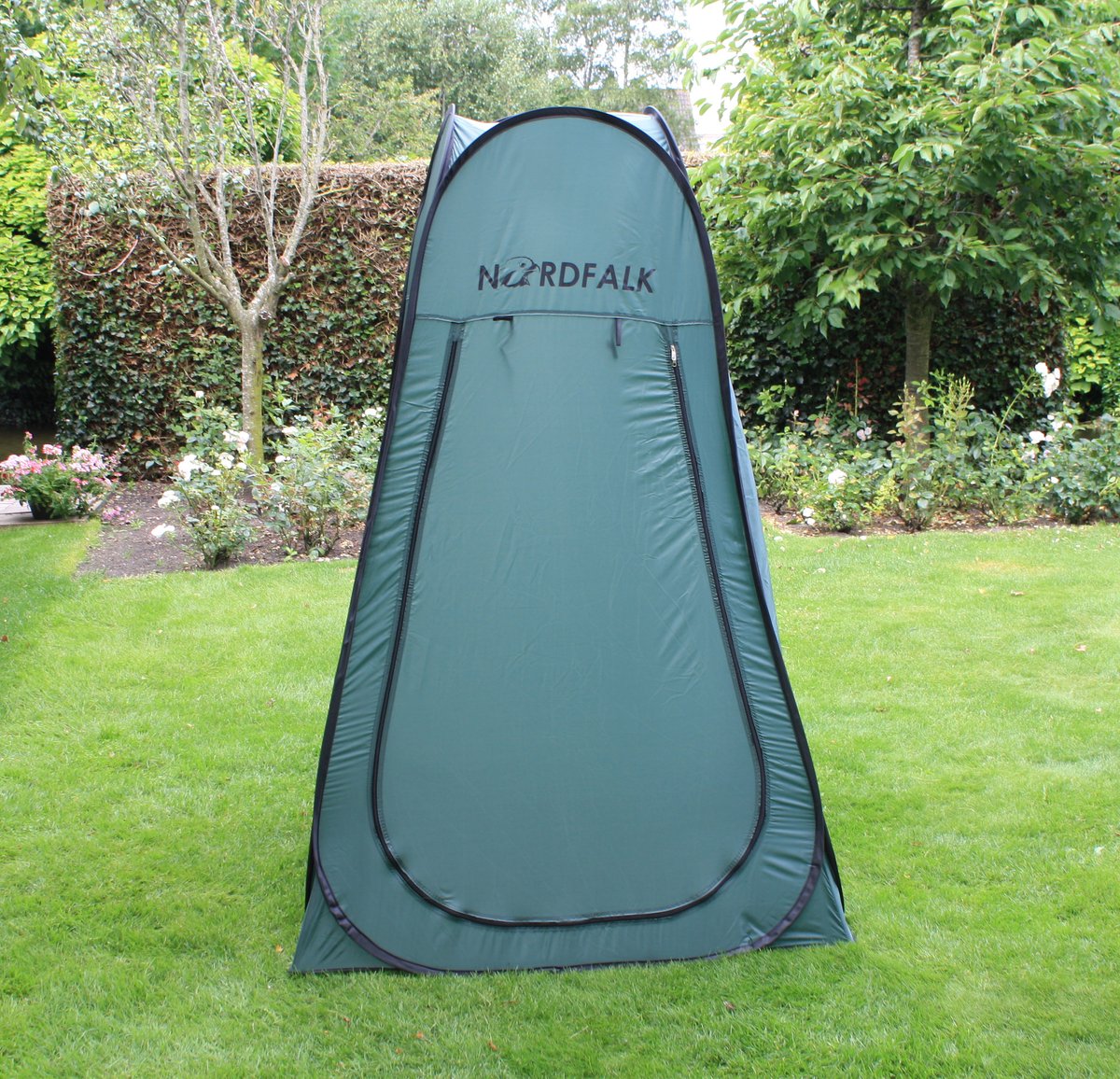  NordFalk Douchetent Pop-up 190 Cm - Camping Douche - Omkleedtent - Incl. Tentharingen En Draagtas - Groen
