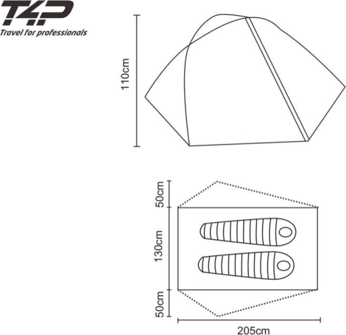  Expedition Tent T2 - Donker Groen - 2 Persoons