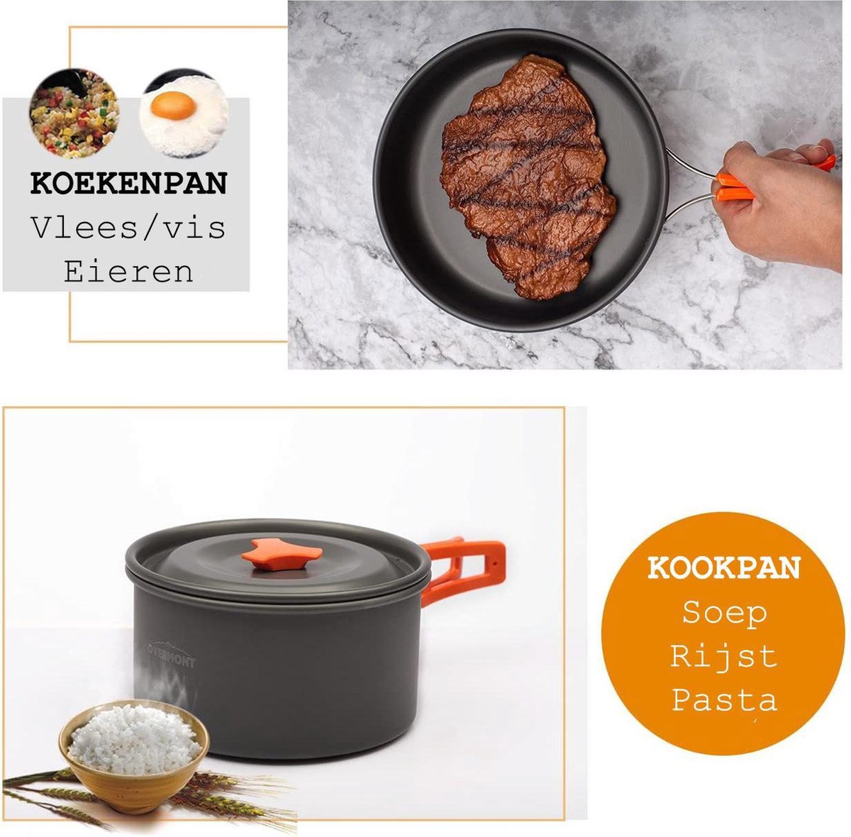  Camping Outdoor Kookset 13-delig Camping Servies En Pannen Pannenset Keukengerei - BPA-vrij &amp; Geen Giftige Stoffen - Opvouwbaar &amp; Licht - Ideaal Voor Reizen, Festival, Wandelen