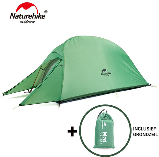  Cloud Up 1 Upgraded - Naturehike® - 1 Persoons Tent - Lichtgewicht Tent - Incl. Grondzeil - 210T 3000mm - Outdoor - Waterdicht - Hiking &amp; Wandelen