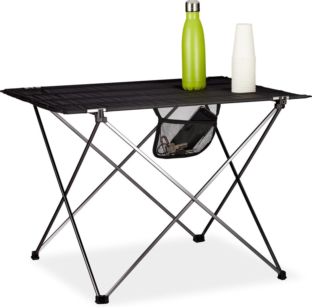  Relaxdays Campingtafel Inklapbaar - Kampeertafel - Klaptafel - Picknicktafel - Draagzak