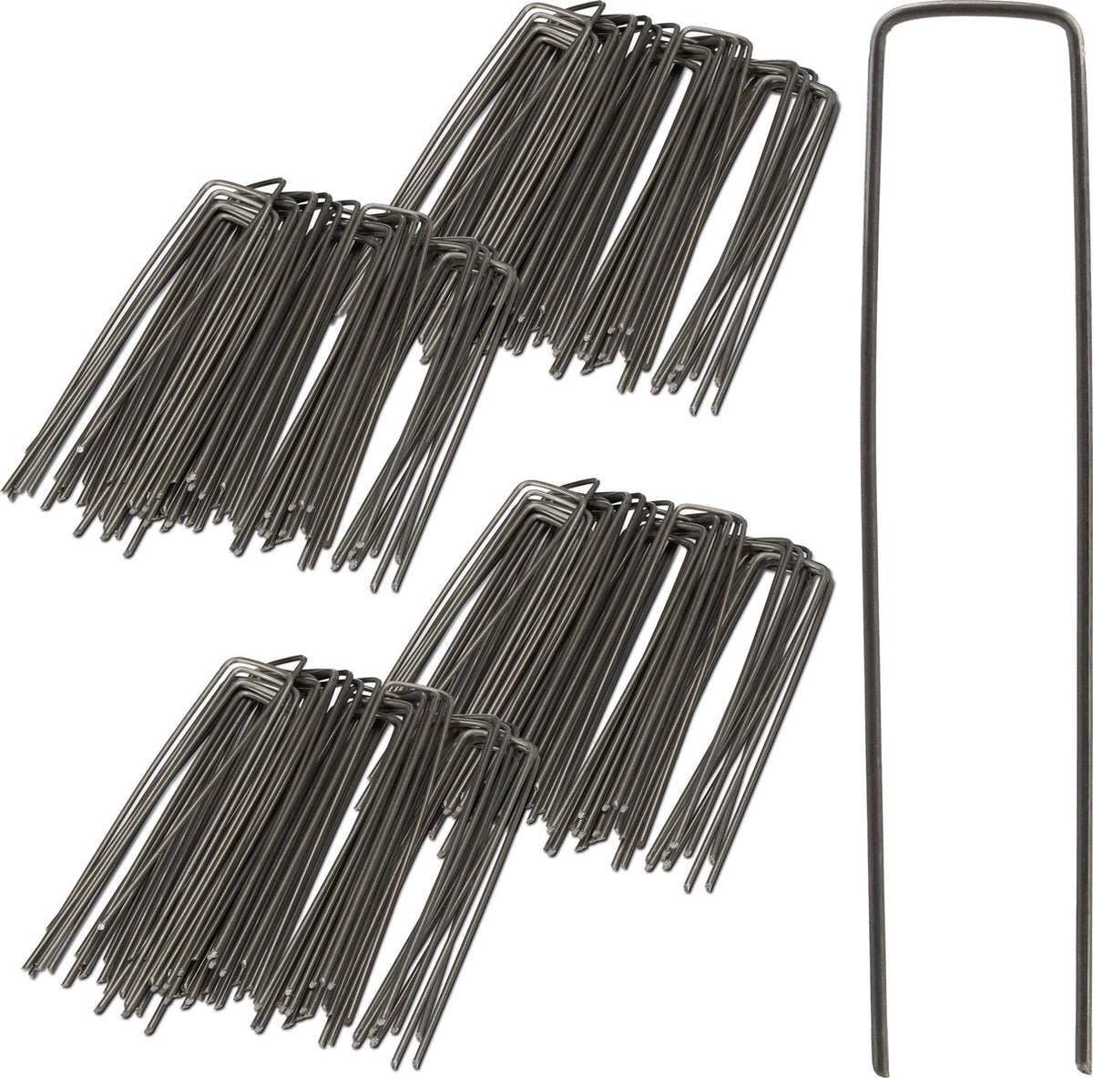  Relaxdays 200x Gronddoekpen - Grondanker - Haring - Gronddoekhaak - Grondhaken - 2mm
