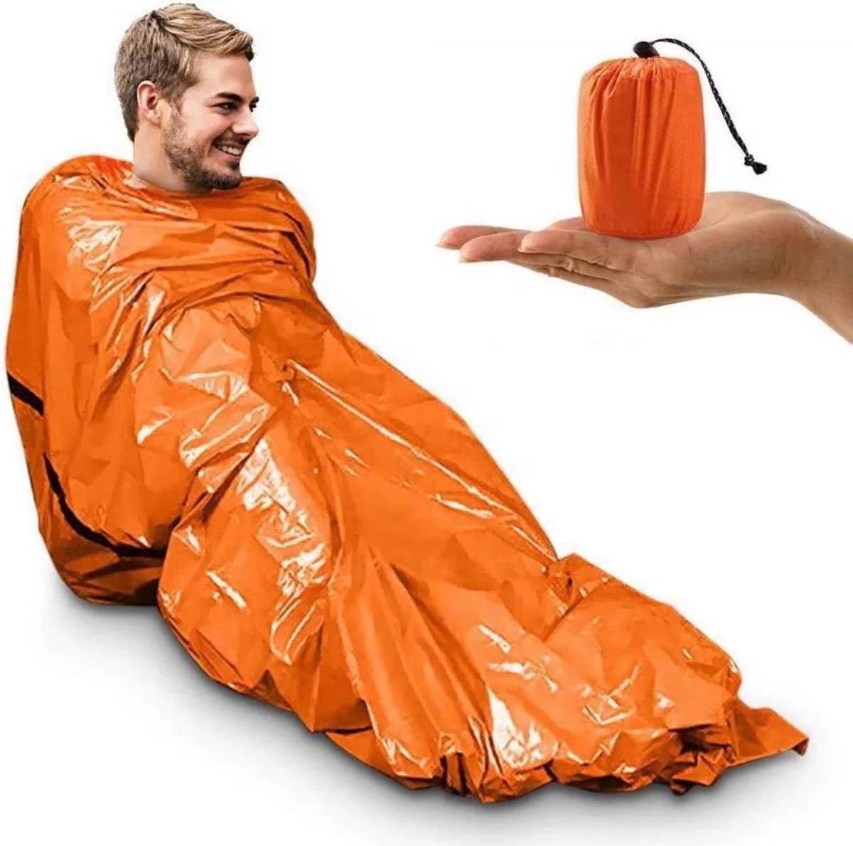  REPUS Nood Slaapzak | Life Bivy | Travel Safe |Lichtgewicht Slaapzak | Bivakzak | Extreme Light |Camperen | Outdoor | Camping | Musthave |Slaapzak | Wandelen | Tent | Reizen | Roadtrip |