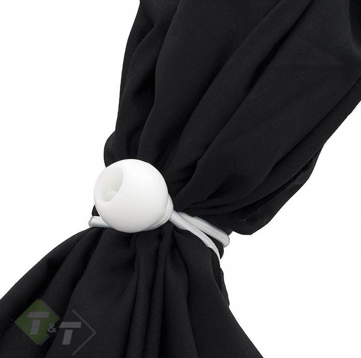  Elastiek Met Bal Wit - 12 Delig - Spanelastiek - 17cm - Benson