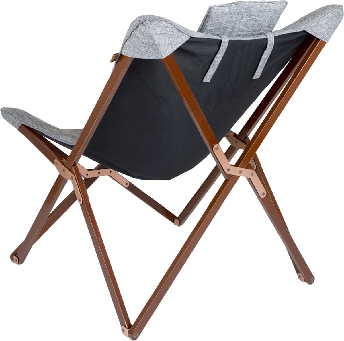  Bo-Camp - Urban Outdoor - Relaxstoel - Bloomsbury - L - Oxford Polyester - Grijs
