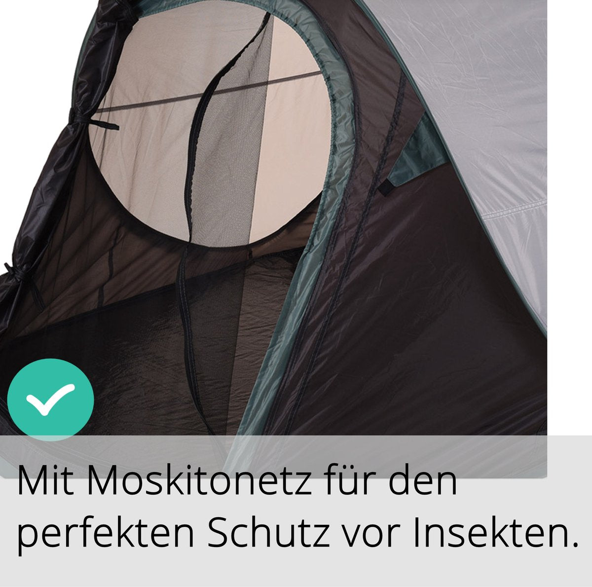  JEMIDI Tweepersoons Pop-up Tent - Opgooitent, Werptent Voor 2 Personen - Ideaal Als Festivaltent Of Kampeertent - Verschillende Kleuren