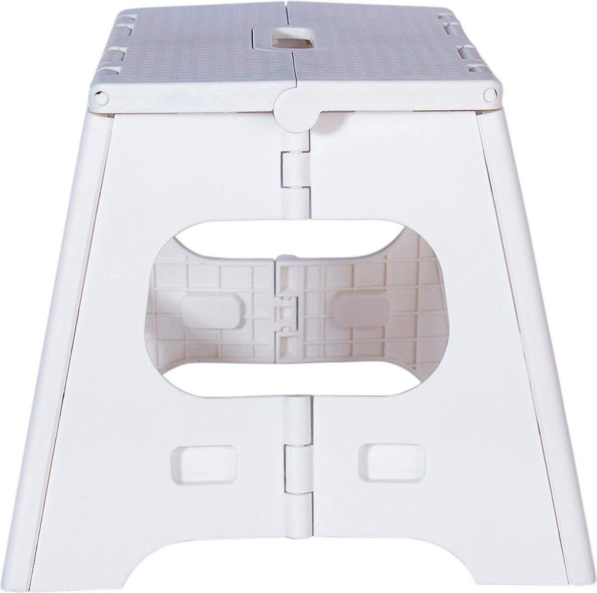  Splendole Opstapje Inklapbaar Caravanopstapje - Opvouwbaar - 120 Kg - 27 Cm Krukje Wit
