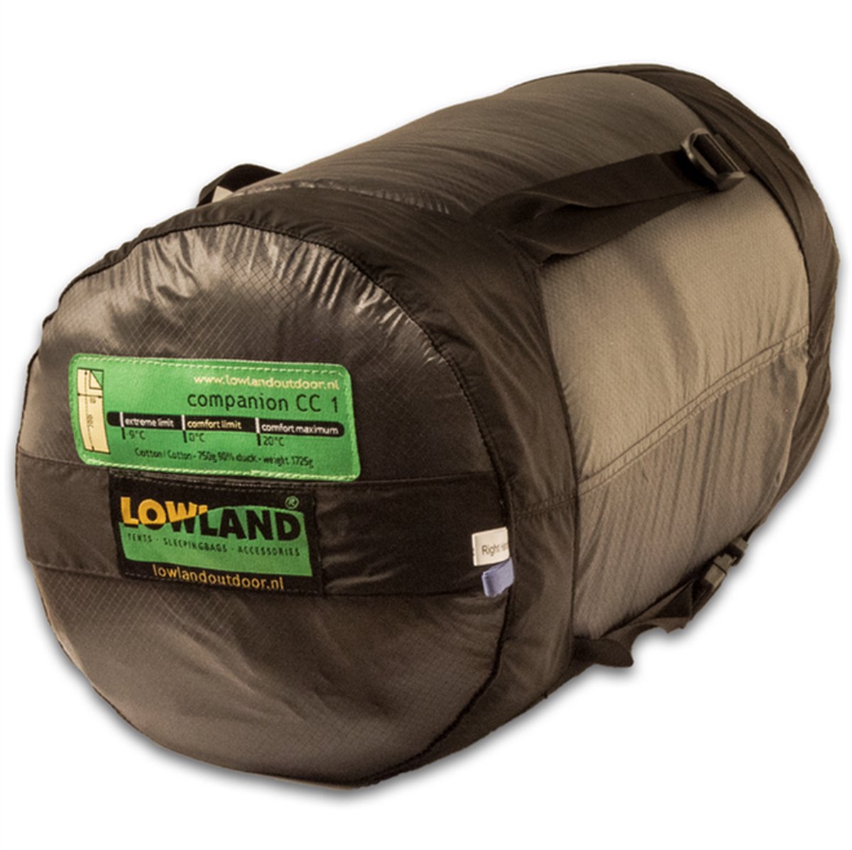  LOWLAND OUTDOOR® Donzen Slaapzak - CC 1 - 200 X 80 Cm - 1725 Gr - 0°C - Katoen