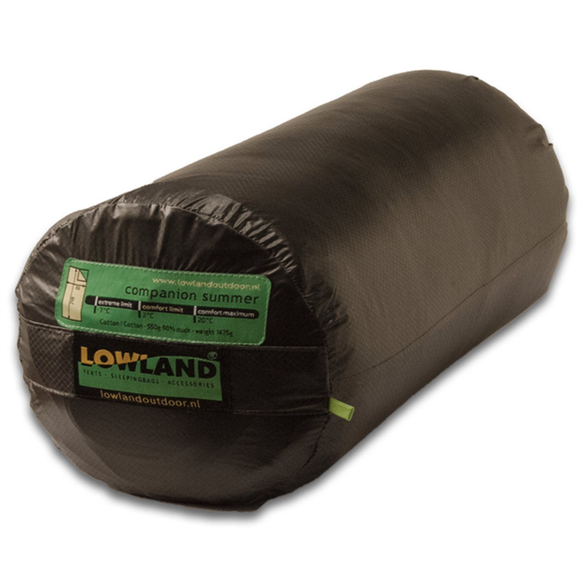  Lowland Outdoor Companion Summer Slaapzak - Dekenmodel Slaapzak - 210 X 80 Cm - Groen