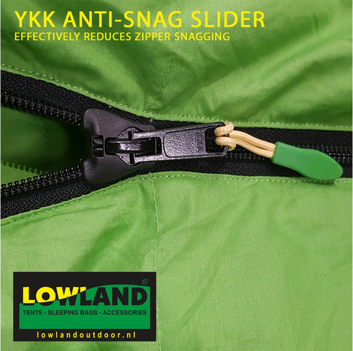  Lowland Outdoor Companion Summer Slaapzak - Dekenmodel Slaapzak - 210 X 80 Cm - Groen