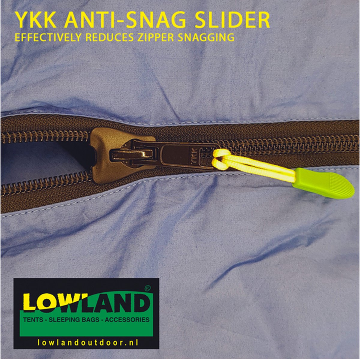  LOWLAND OUTDOOR® Donzen Slaapzak - CC 1 - 200 X 80 Cm - 1725 Gr - 0°C - Katoen